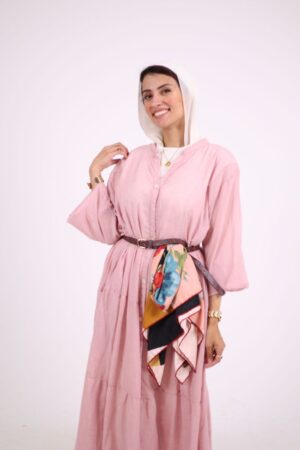 B15A4176 Pink Wavy Dress