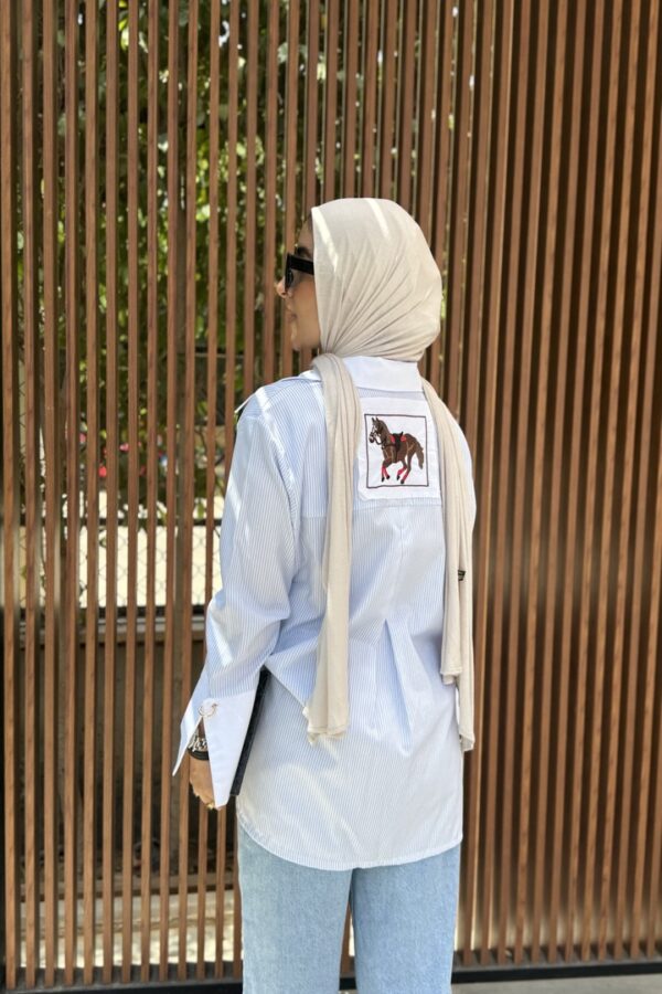 Baby Blue Muhra Shirt